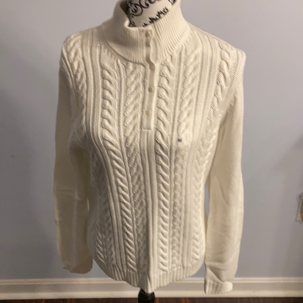 Brooks brothers cable knit sweater